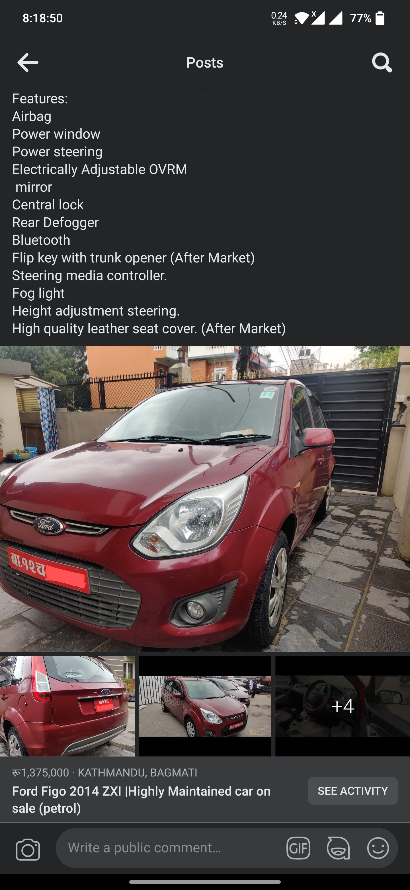 Ford Figo ZXI 2014 Highly maintained car on sale